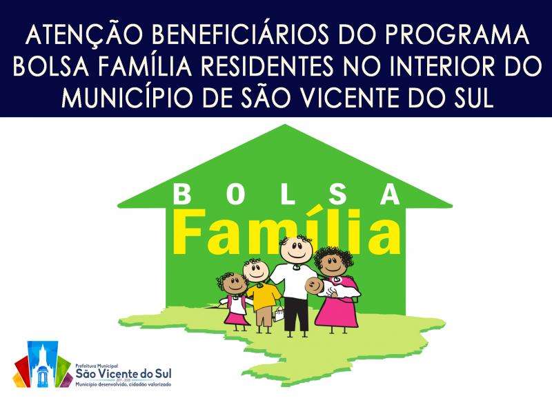 ATENÇÃO BENEFICIÁRIOS DO PROGRAMA BOLSA FAMÍLIA