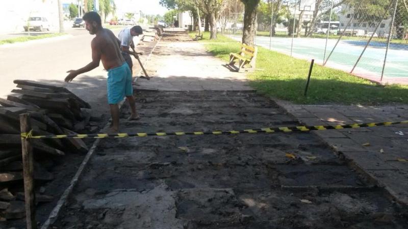 Começa a revitalização da Praça Borges de Medeiros