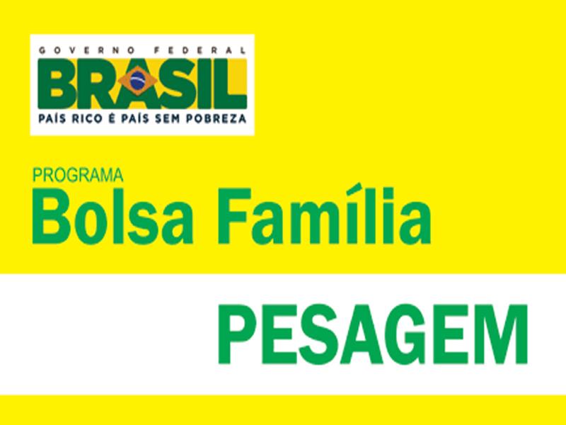 PESAGEM DO BOLSA FAMÍLIA