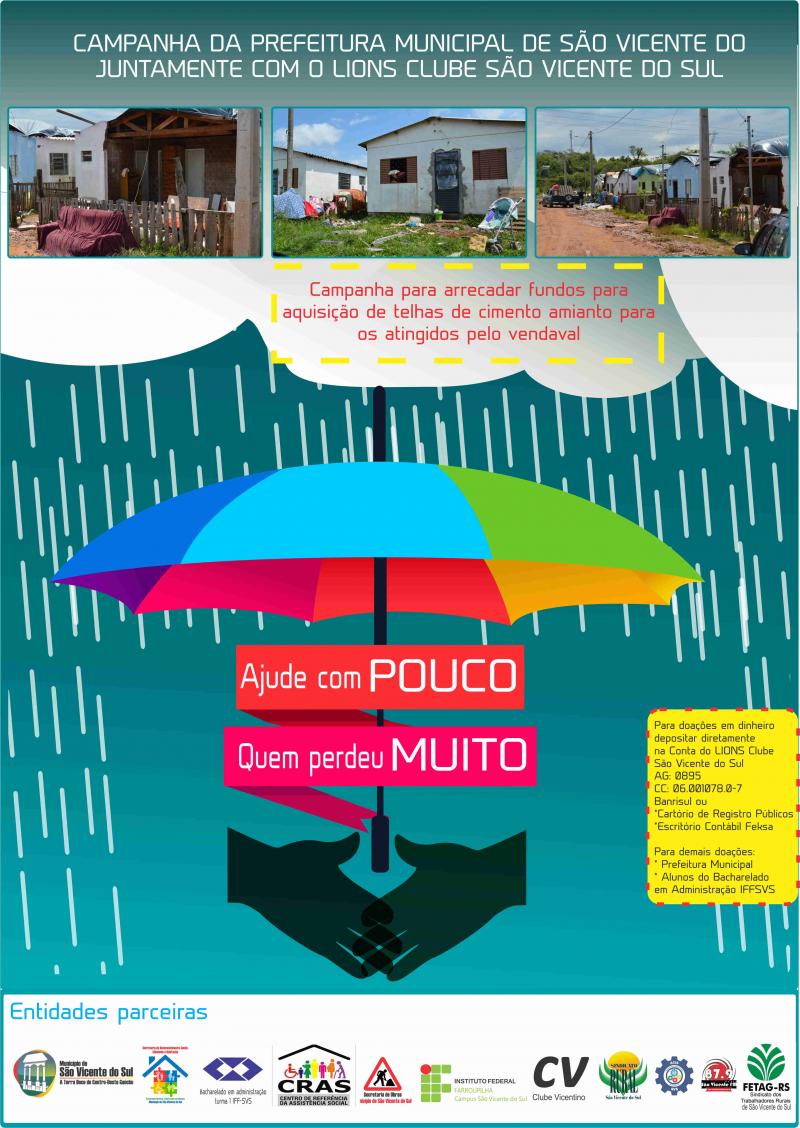 AJUDE COM POUCO QUEM PERDEU MUITO