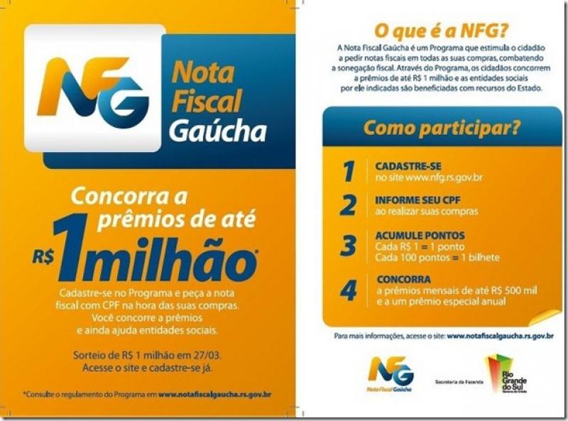 PARTICIPE DO PROGRAMA NOTA FISCAL GAÚCHA