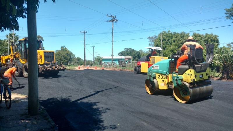 RETOMADAS AS OBRAS DE PAVIMENTAÇÃO EM SÃO VICENTE DO SUL