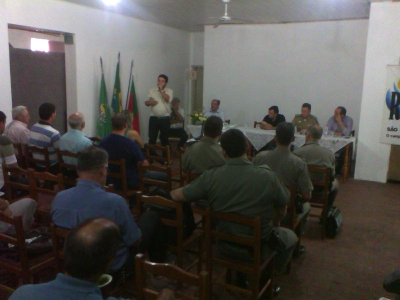Reunião com Brigada Militar e Polícia Civil.