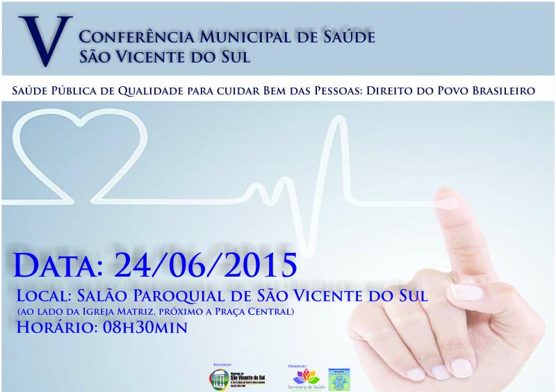 V Conferência Municipal de Saúde de São Vicente do Sul
