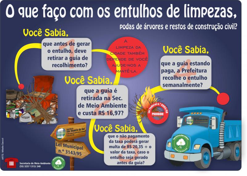 LANÇADA CAMPANHA DE RECOLHIMENTO DE ENTULHO