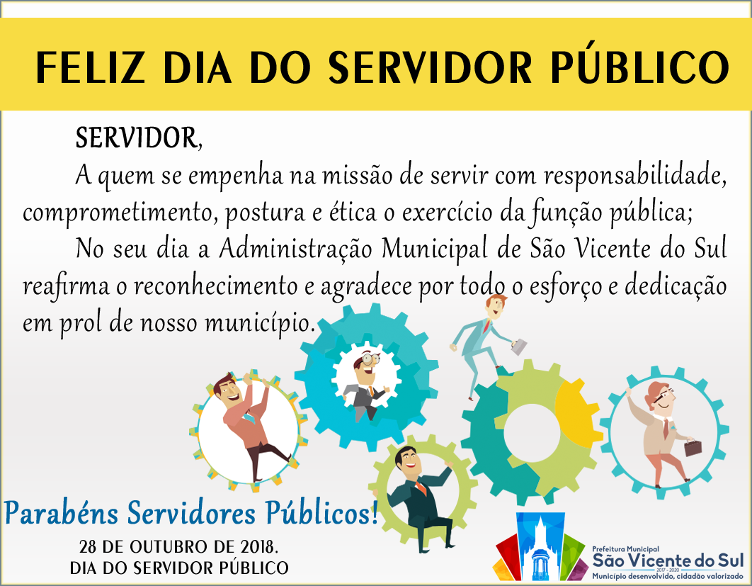 PARABÉNS SERVIDORES PÚBLICOS!