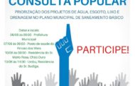 PLANO MUNICIPAL DE SANEAMENTO BÁSICO - CONSULTA POPULAR