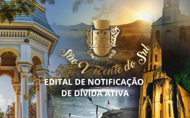 EDITAL DE NOTIFICAÇÃO DE DÍVIDA ATIVA
