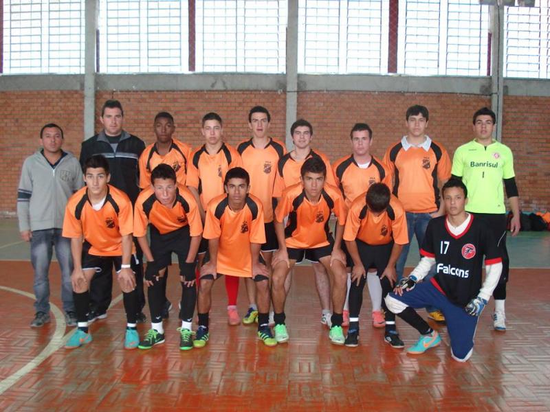 Equipe de futsal vicentense nas finais dos Jogos da Juventude