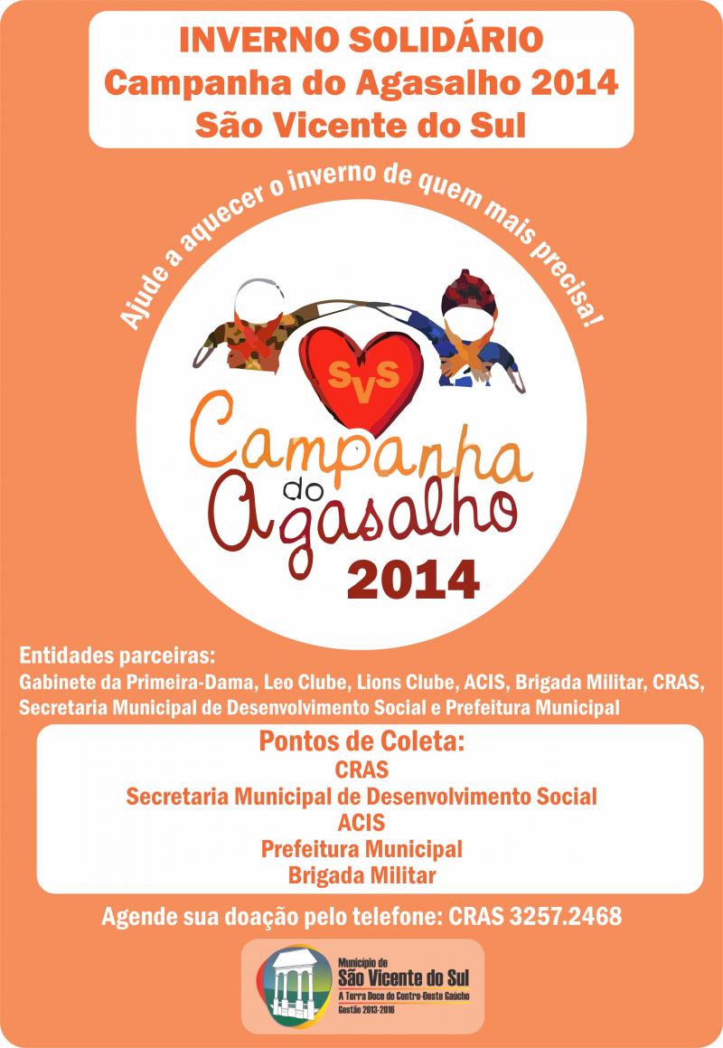 Município e entidades promovem Campanha do Agasalho