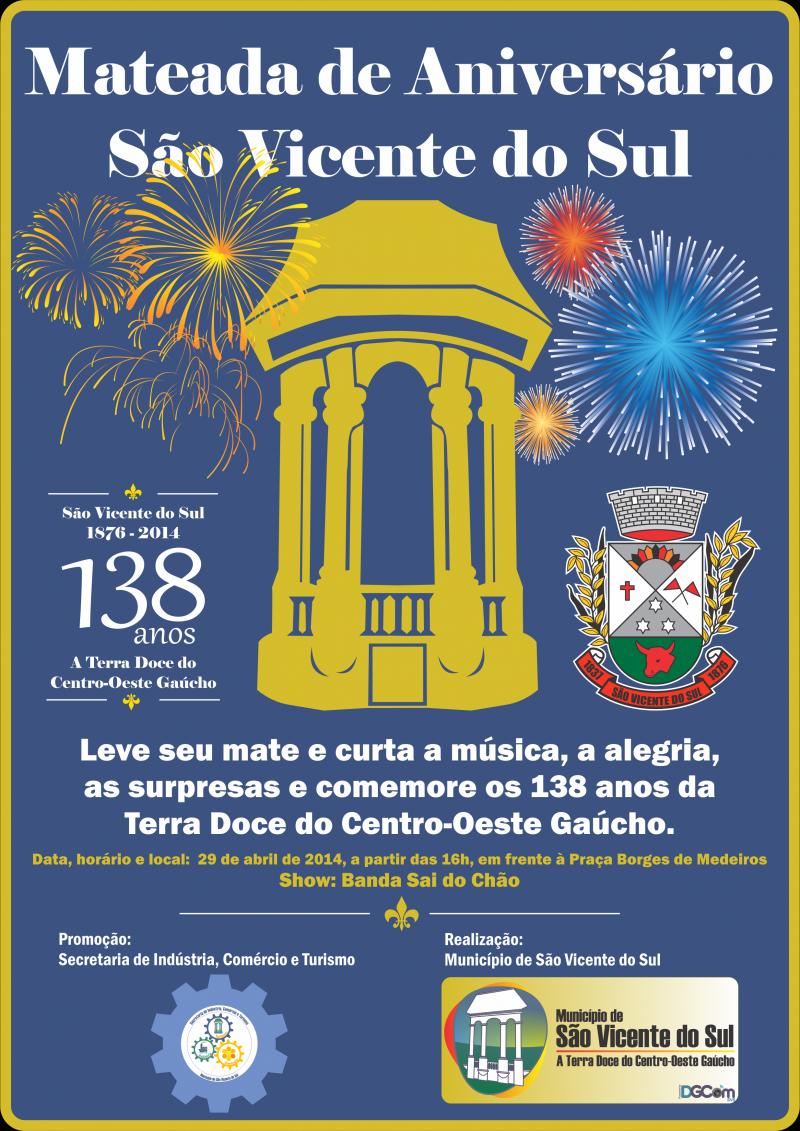 Município realiza Mateada de Aniversário