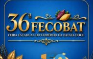 LEILÃO PRESENCIAL Nº 002/2026 – OBJETO: Concessão onerosa para exploração comercial da Praça de Alimentação e dos espaços destinados à comercialização de bebidas localizados no Pavilhão de Shows durante a realização da 36ª FECOBAT – Feira Estadual do Comércio da Batata Doce, entre os dias 09 e 12 de julho de 2026, incluindo atendimento ao público durante toda programação oficial do evento